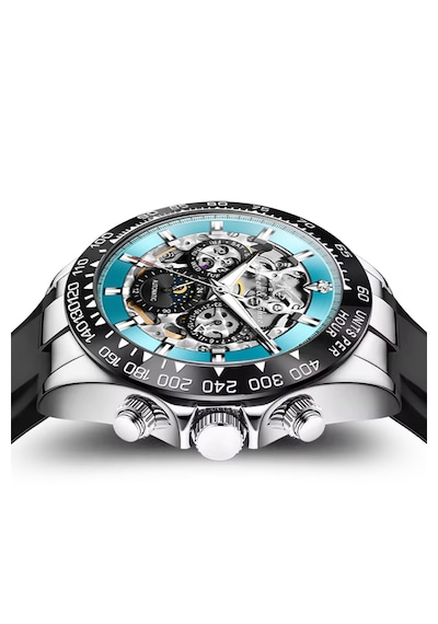 Kronen&söhne Skymarine Skeleton Mekanik Otomatik Erkek Kol Saati Gümüş
