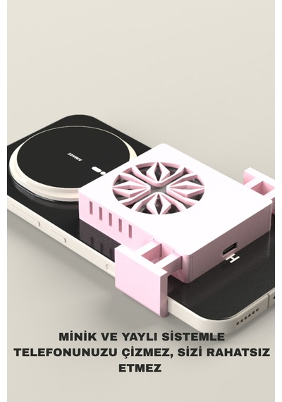 Telefon Soğutucu Tüm Telefonlarla Uyumlu Tripodlu Oyuncu Aparatı Pembe - 849621147