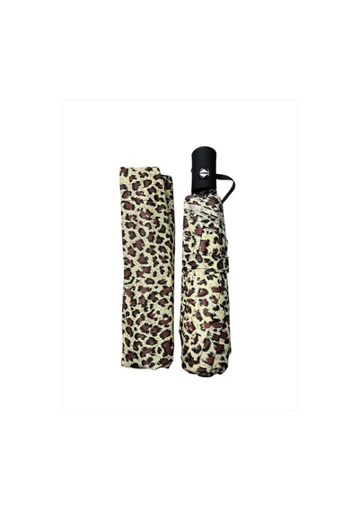 Marlux Leopar Desenli Otomatik Kdın Şemsiye Krem 710059 Leopar