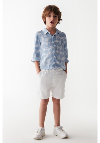 Nk Kids Erkek Gömlek 24ynk46600 Mint Yeşil