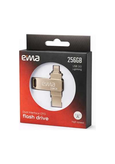 Eima 256gb Dual Interface Usb Flash Bellek Usb 3.0 Otg Depolama Drive