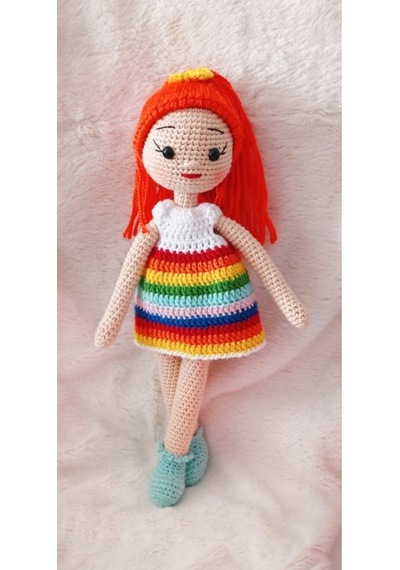 Eda Bebek Amigurumi Organik Örgü Oyuncak