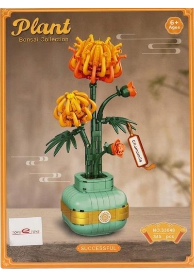 Toys E Toys Plant Bonsai Collection Papatya Çiçek Yapı Blok Seti 345 Parça 33040