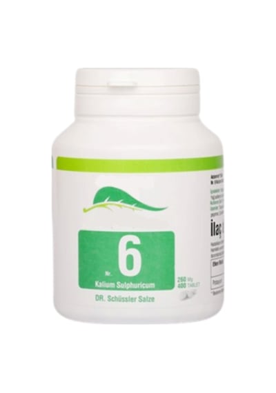 Schüssler Tuzları Nr.6 Kaliumsulfuricum 400 Tablet