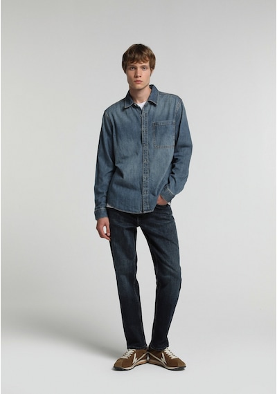 Colin's Colins Regular Fit Klasik Yaka Düz Erkek Mid İndigo Denim Uzun Kol Gömlek Cl1082654 Q1.v1 Dn45138 Colin's Colins Regular Fit Klasik Yaka Düz Erkek Mid İndigo Denim Uzun Kol Gömlek Cl1082654 Q1.v1 Dn45138