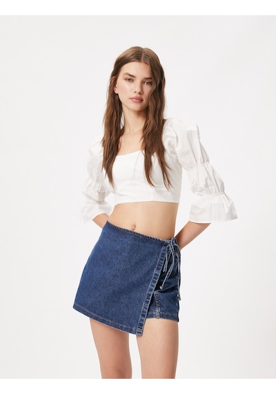 Koton Crop Bluz Kare Yaka Arkası Dekolteli Uzun Kollu Büzgü Detaylı Pamuklu Kırık Beyaz 3sal60232ıw 3SAL60232IW001 Koton Crop Bluz Kare Yaka Arkası Dekolteli Uzun Kollu Büzgü Detaylı Pamuklu Kırık Beyaz 3sal60232ıw 3SAL60232IW001