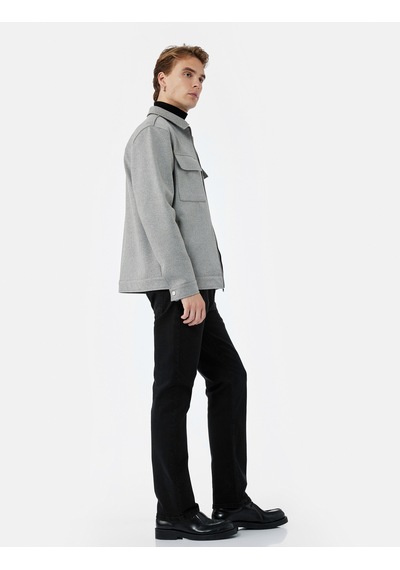 Koton Normal Bel Pamuklu Straight Fit Jean Pantolon - Mark Jean Siyah 6wam40022nd Siyah