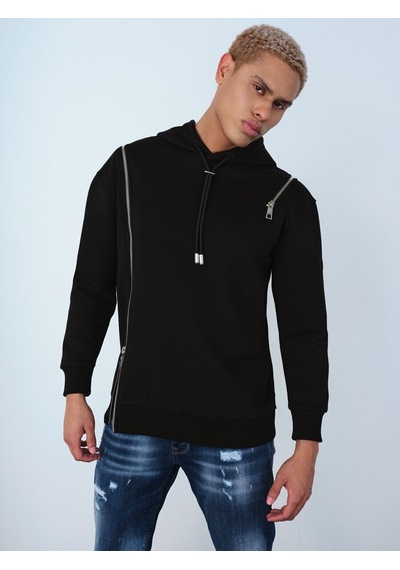 LOFT Relax Fit Erkek Sweatshirt Lf2038261 Q1.v1 Siyah