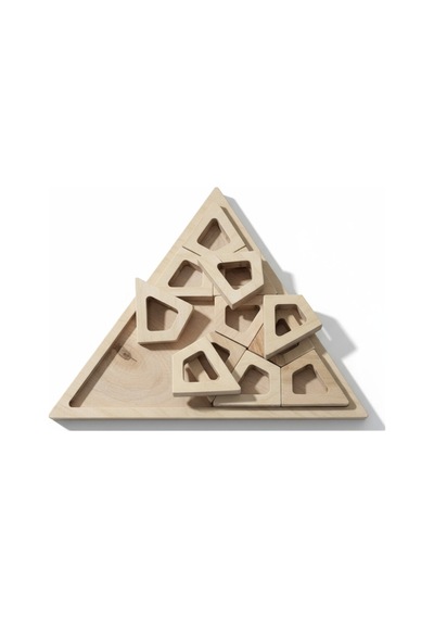 Ahşap Eğitici Üçgen Puzzle Model Yapboz