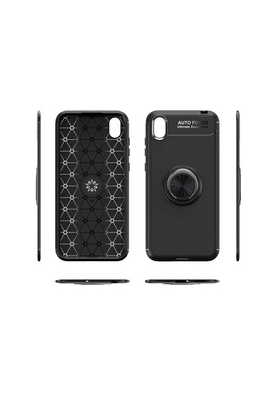 Huawei Y5 2019 Kılıf Zore Ravel Silikon Kapak Siyah