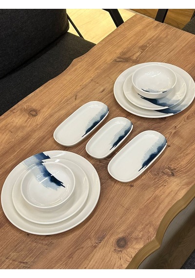 9 Parça Blue Wave Gourmet Yemek Takımı Çok Renkli