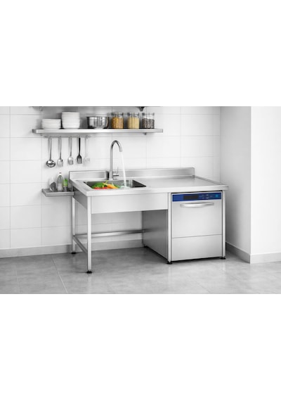 Bulaşık Makinesi Girişli Evyeli Paslanmaz Tezgah 140x60x85 Çelik