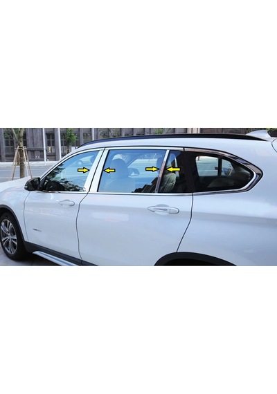 Bmw X1 F48 2016-2018 Krom Kapı Direk Aksesuarı 6 Parça P. Çelik