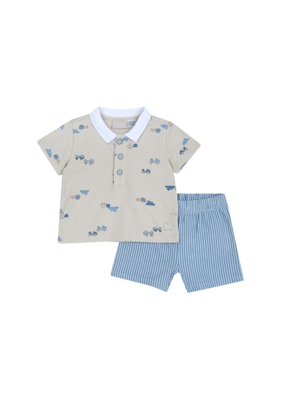 Chicco Takım / T-shirt+pantalon 09073864000000 000060 Lıght Natural Çok Renkli