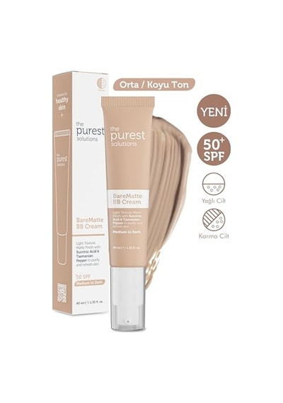 The Purest Solutions Bb Cream Bare Matte 40 Ml Medium To Dark 00