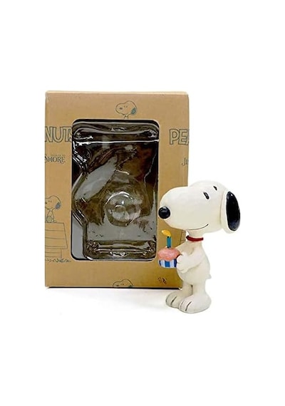 Peanuts By Jim Shore Snoopy Doğum Günü Figürü, 7,6 Cm, Çok Renkli