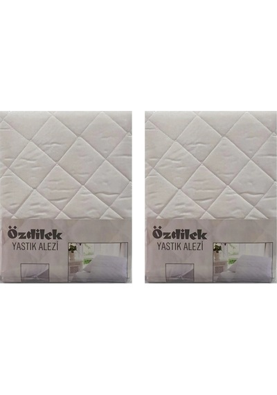 Özdilek 2 Adet Ranforce Kapitoneli Yastık Alezi 50x70