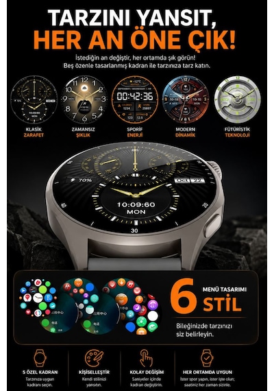 Sonreir Watch Hw18 Pro+ 2026 Erkek Akıllı Saat  (Distribütör Garantili)