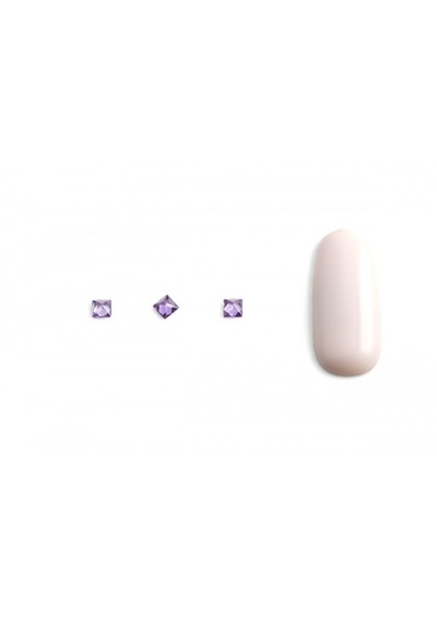 Hacimsel Kristal N1 Mor Prenses 10'lu Paket - 3d Parlak Mor Nail Art Taşı