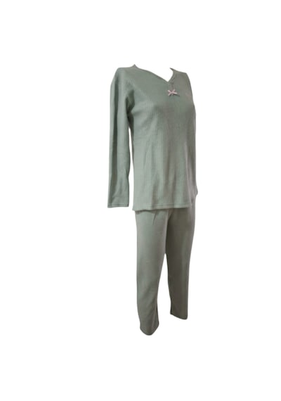 Rüyam Pamuklu Kadın Pijama Takımı Yeşil