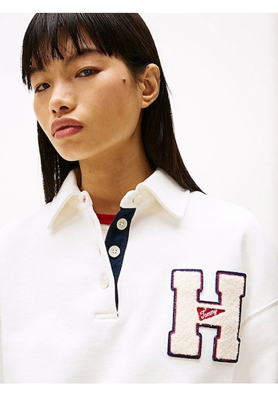 Tommy Jeans Kadın Beyaz Tjw H Graphic Sweatshirt Çok Renkli