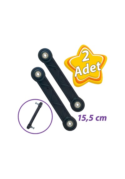 2 Adet Beşik Sallama Aparatı Siyah 15.5 Cm