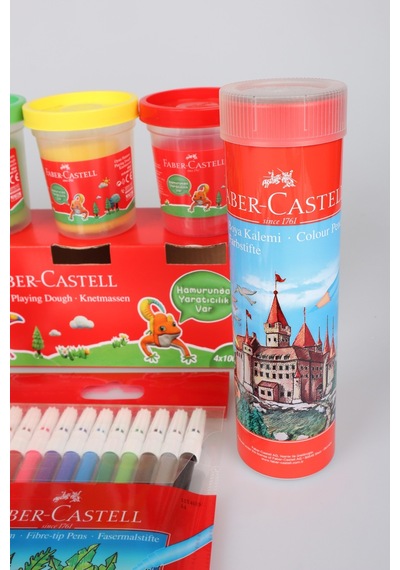 Orjinal Faber-castell Premium 102 Parça Boyama Seti Pastel Boya,boyama Kitabı,sulu Boya,oyun Hamuru
