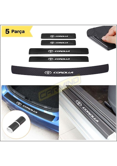 Toyota Corolla Bagaj Ve Kapı Eşiği Karbon Sticker Set