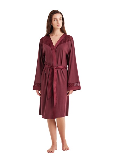 Blackspade Kadın Sabahlık 51603 - Bordo