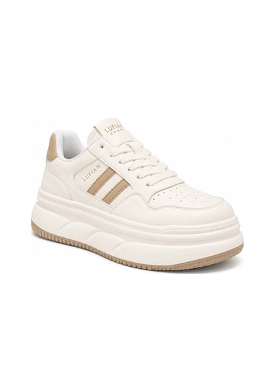 Lufian 121230065 Elora Yüksek Taban Ultra Hafif Unisex Sneaker Ayakkabı Bej