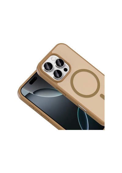 Zore Apple Uyumlu iPhone 16 Pro Max Kılıf M-safe Şarj Özellikli Zore Babet Kapak - Derin Mor