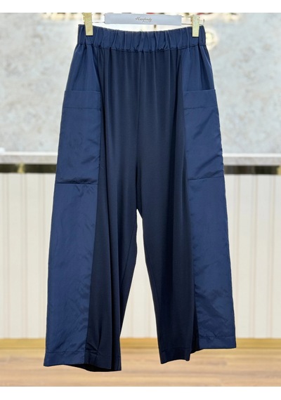 Sentez Sz-5608-l Lacivert Renk Naura Konbinli Pantolon 2