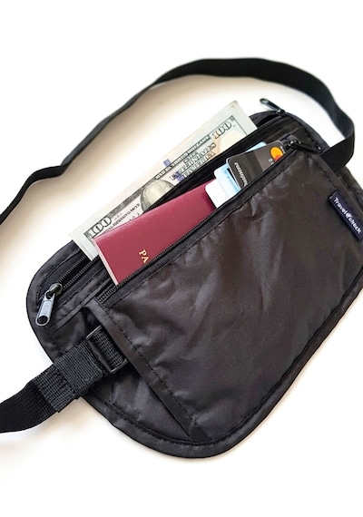 Travel Check - Siyah Seyahat Güvenlik Bel Para Çantası Kesesi