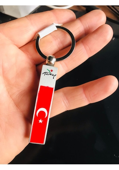 Türk Bayraklı Açacaklı Metal Anahtarlık Şık Ve Kullanışlı Tasarım