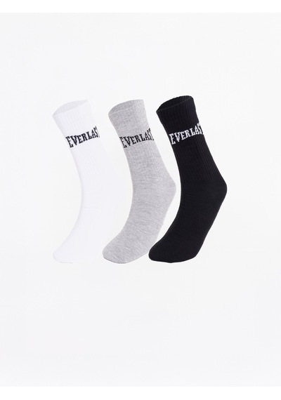 Everlast Classics 3'lü Karma Çorap Gri Melanj
