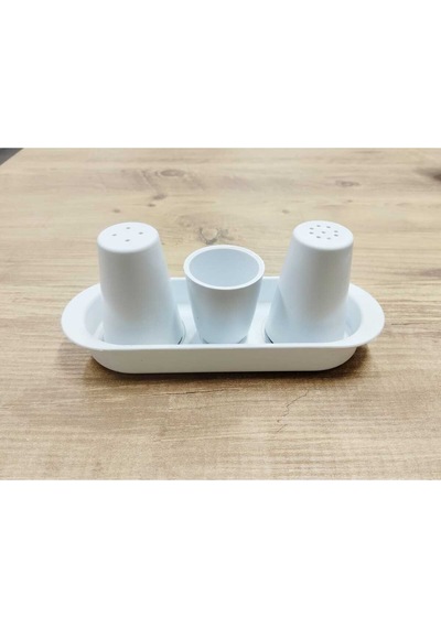 Tuzluk Takımı Beyaz Ekonomik Plastik Beyaz