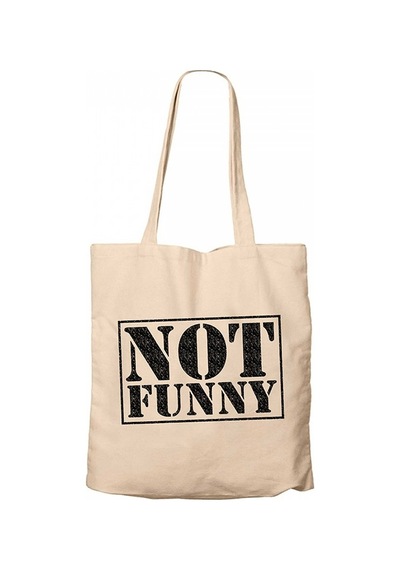 Not Funny Krem Kanvas Bez Çanta Krem