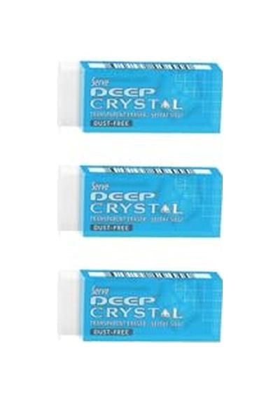 Deep Crystal Şeffaf Silgi 3'lü Paket - Büyük Boy 8680869457980