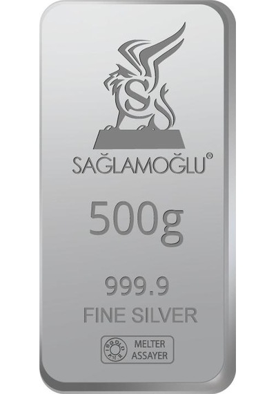 Sanal Kuyumculuk 500 Gram Külçe Gümüş