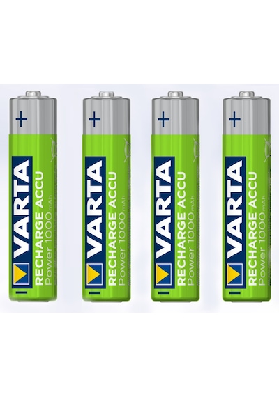Varta 5703 1000 mAh AAA Ni-MH Şarj Edilebilir İnce Kalem Pil 4'lü