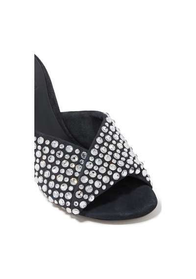 Bottega Veneta Zarif Tasarımlı Blink 80mm Topuklu Mule Terlik Mavi