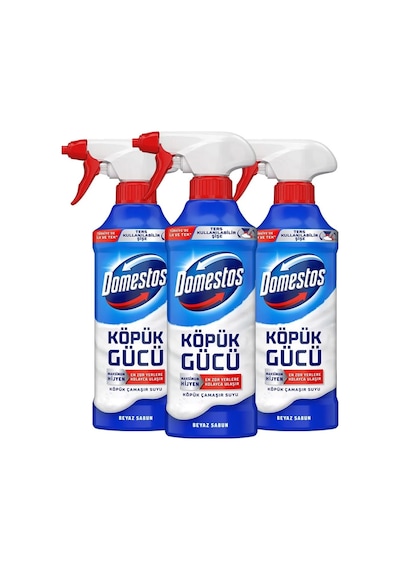 Köpük Gücü Köpük Çamaşır Suyu Beyaz Sabun 450 Ml X3 Tekli