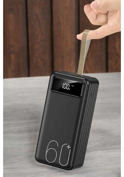 Powerbank 60.000 Mah Dijital Göstergeli 4 Portlu Taşınabilir Çok Renkli 90063371
