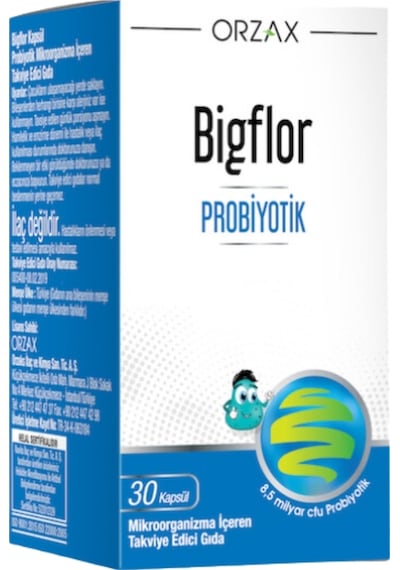 Orzax Bigflor Probiyotik 2 x 30 Kapsül