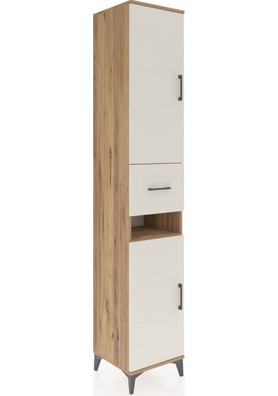 Hyperion Dolap 5 Raflı Tek Çekmeceli 2 Kapaklı 44x44x243 Çam-... Çam Hyperion Dolap 5 Raflı Tek Çekmeceli 2 Kapaklı 44x44x243 Çam-... Çam