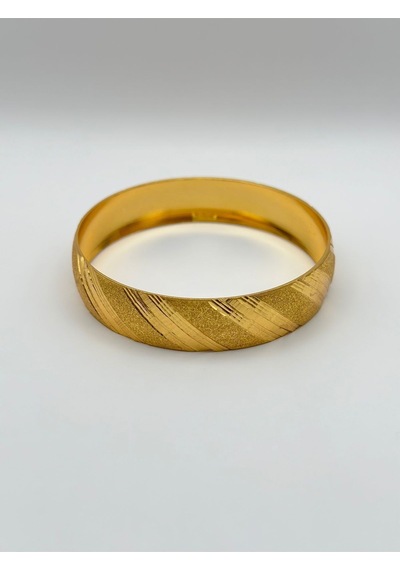 Arnes Jewelry Çelik 22 Ayar Altın Kaplama Bilezik Ar435nes Gold