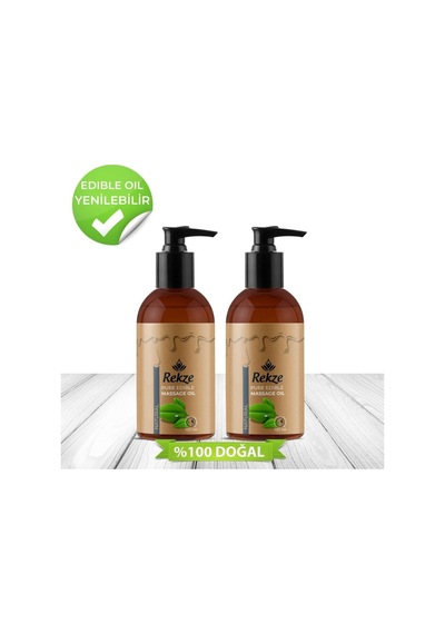 2 Adet Natura Kokusuz Yenilebilir Vucut Masaj Yağı 120 Ml - 290907681