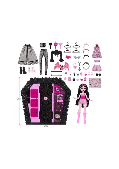 Monster High Muhteşem Gardırop Draculaura Bebek Ve Oyun Seti Jmg6