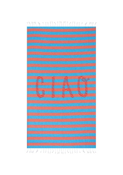 Faralya Baskılı Peştamal 80 X 160 Cm Beyaz
