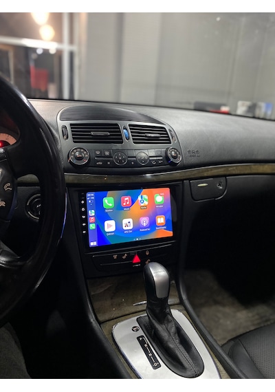 Mercedes W211 2002-09 9" Uyumlu Androıd Multimedya Gerçek 2/32 Kablosuz Carplay Geri Görüş Kameralı 9"